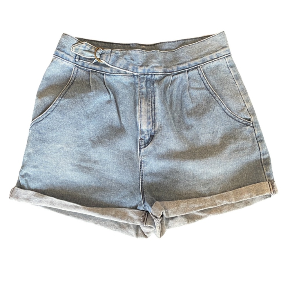 High Rise Denim Jean Shorts